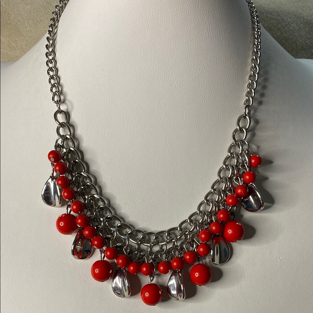 10/$10 Red and Silver Necklace